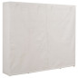 Garde robe Blanc 200 x 40 x 170 cm Tissu