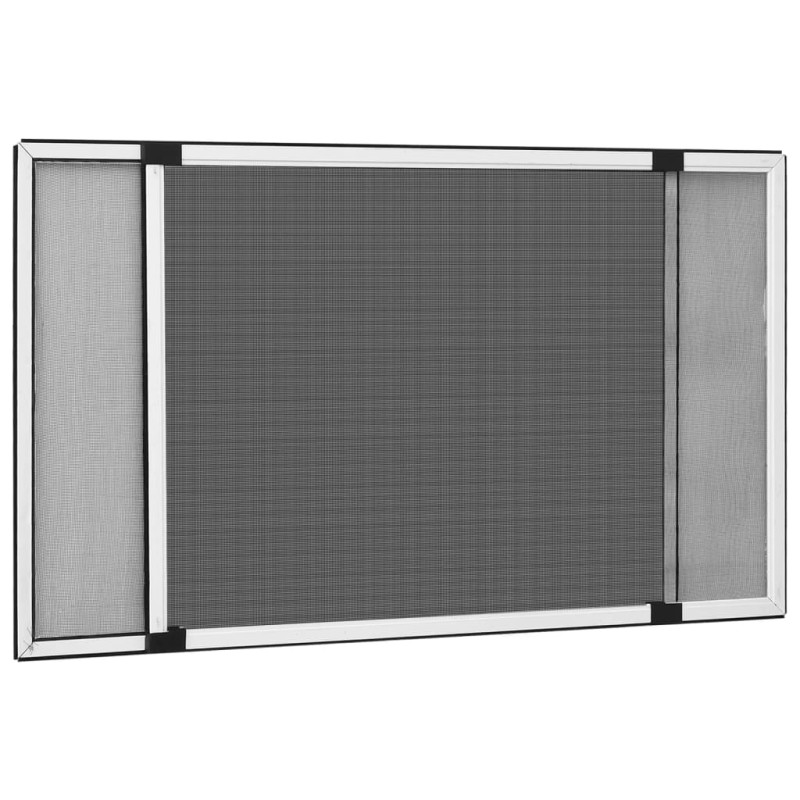 Moustiquaire extensible pour fenêtres Blanc (75 143)x50 cm