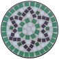 Table d appoint Mosaïque Vert et blanc