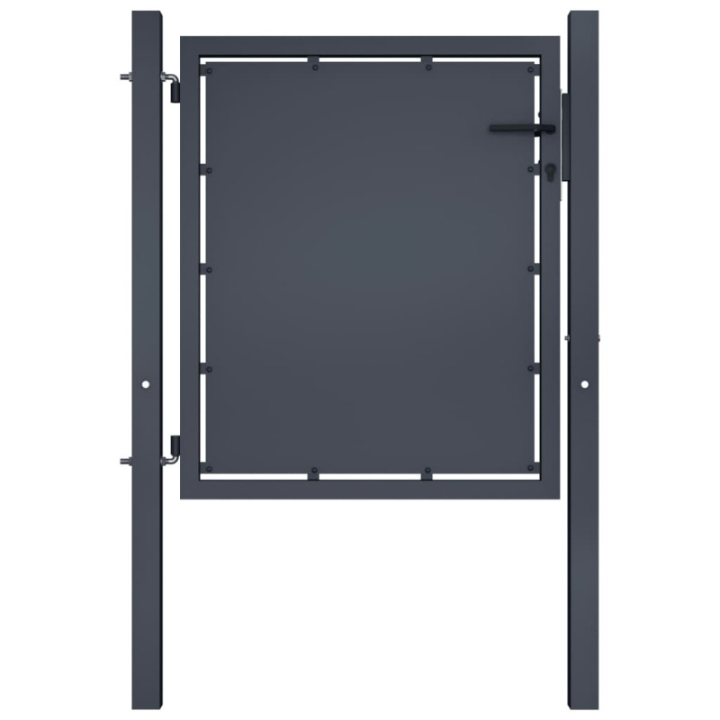 Portail de jardin Acier 100 x 100 cm Anthracite