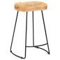 Tabourets de bar Gavin lot de 2 bois de manguier massif