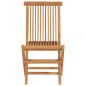 Chaises pliables de jardin lot de 2 Bois de teck solide