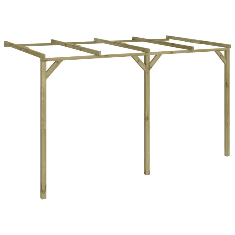 Pergola à appentis 2 x 4 x 2,2 m Bois