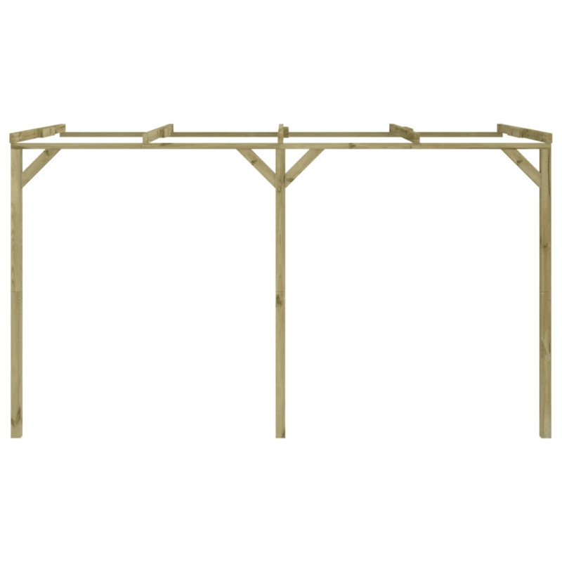 Pergola à appentis 2 x 4 x 2,2 m Bois