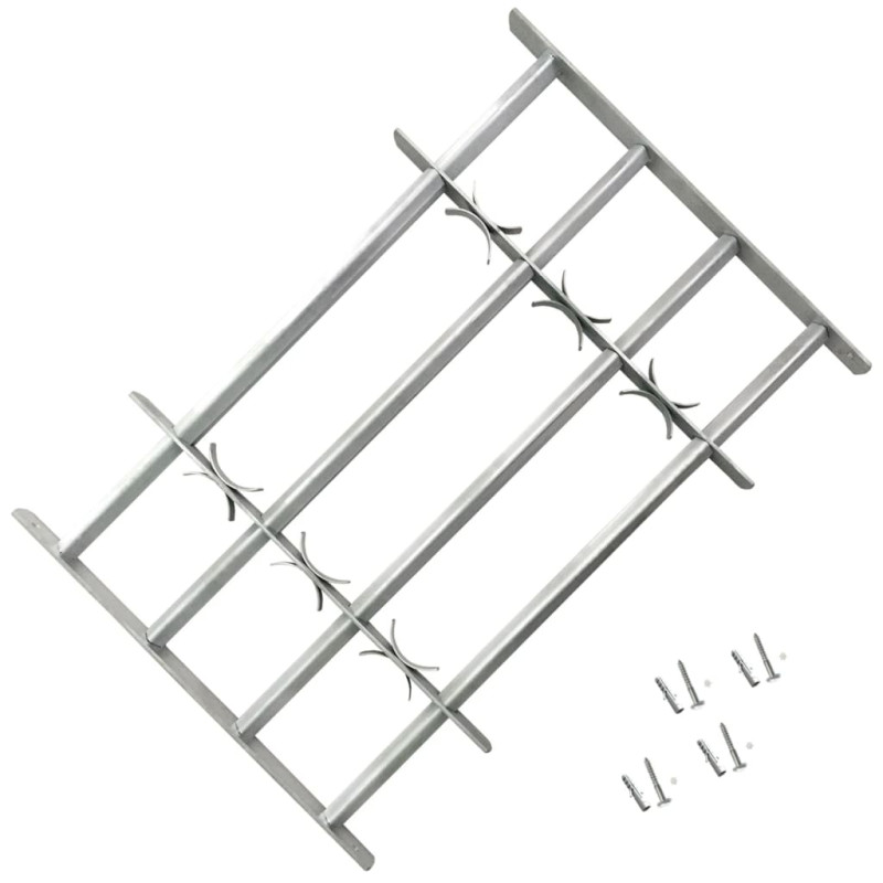 Grille réglable de sécurité de fenêtres et 4 barres 500 650 mm