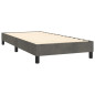 Cadre de lit sans matelas gris foncé 80x200 cm velours