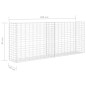 Panier de gabion Acier inoxydable 85x30x200 cm