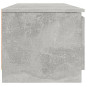 Meuble TV Gris béton 140x40x35,5 cm Bois d ingénierie