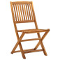 Chaises pliables d extérieur lot de 4 Bois d acacia solide