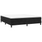 Cadre de lit sans matelas noir 160x200 cm velours