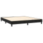 Cadre de lit sans matelas noir 160x200 cm velours