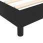 Cadre de lit sans matelas noir 160x200 cm velours