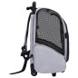 Chariot polyvalent pliable pour animaux de compagnie gris