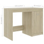 Bureau Chêne sonoma 140x50x76 cm Bois d’ingénierie