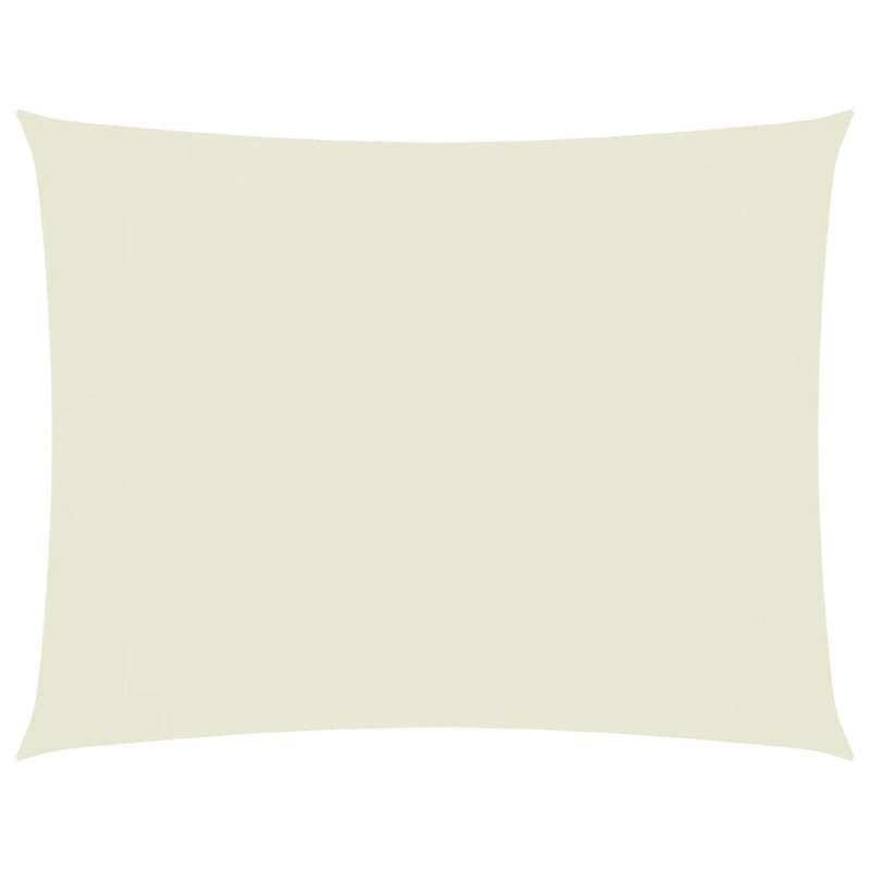 Voile d ombrage tissu oxford rectangulaire 3x6 m crème