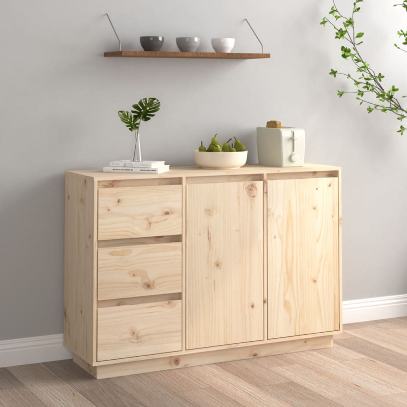 Buffet 111x34x75 cm Bois massif de pin