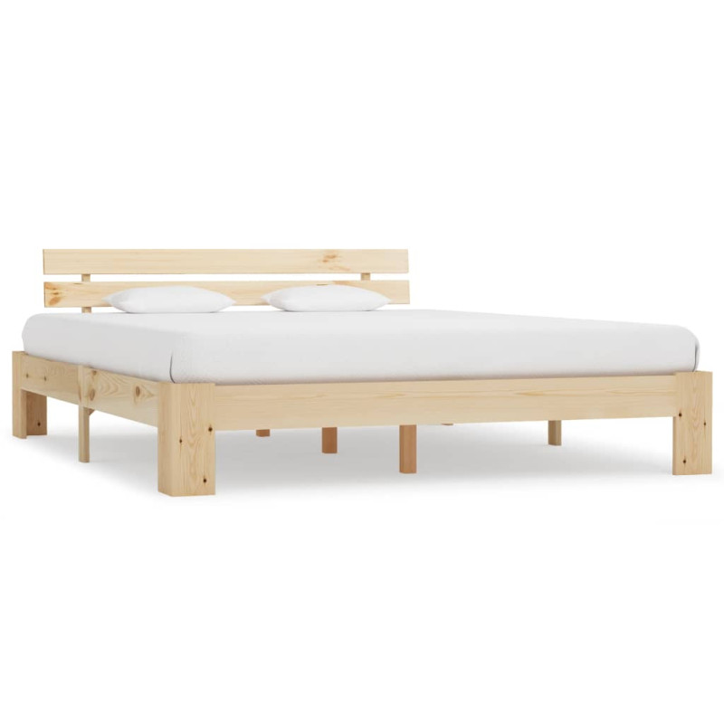 Cadre de lit sans matelas 180x200 cm bois massif de pin