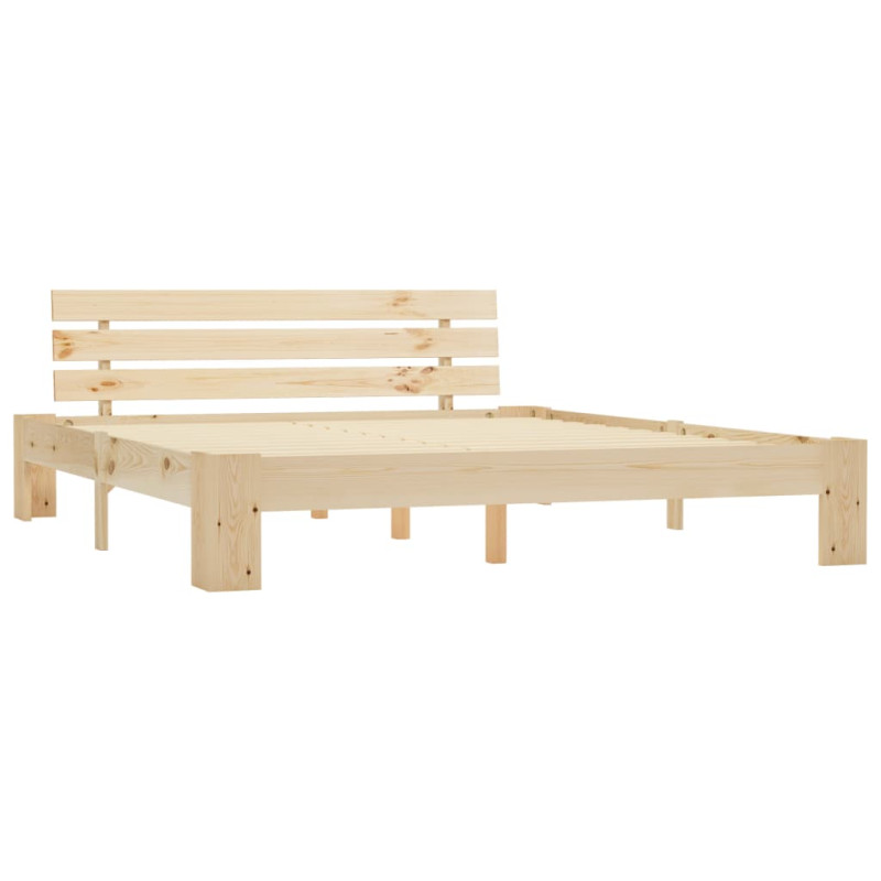 Cadre de lit sans matelas 180x200 cm bois massif de pin