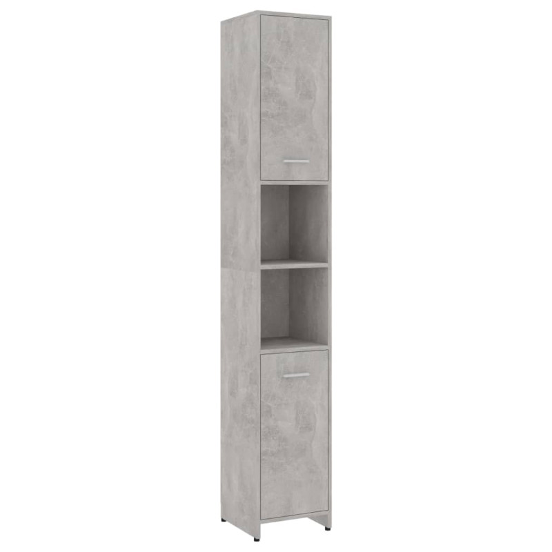 Armoire de salle de bain Gris béton Bois d ingénierie