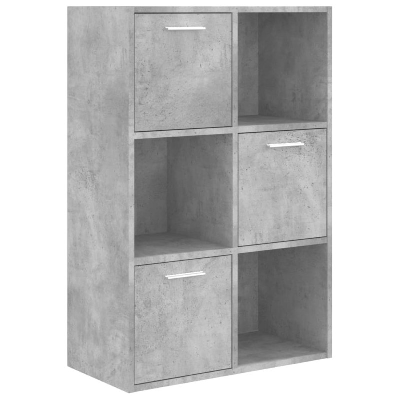 Armoire de rangement Gris béton 60x29,5x90 cm Bois d ingénierie