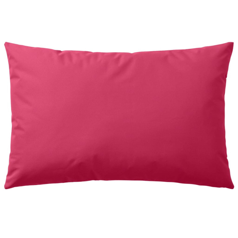 Oreiller d extérieur lot de 4 60 x 40 cm Rose