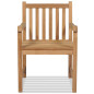 Chaises d extérieur lot de 2 Bois de teck solide