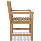 Chaises d extérieur lot de 2 Bois de teck solide