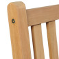 Chaises d extérieur lot de 2 Bois de teck solide