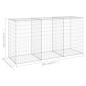 Mur en gabion avec couvercles Acier galvanisé 200x60x100 cm