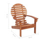 Chaise Adirondack Bois d acacia massif