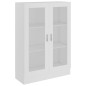 Armoire à vitrine Blanc 82,5x30,5x115 cm Bois d ingénierie