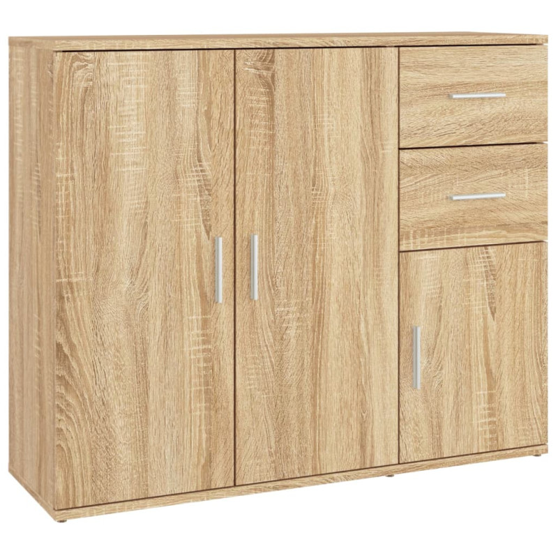 Buffet Chêne sonoma 91x29,5x75 cm Bois d ingénierie