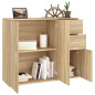 Buffet Chêne sonoma 91x29,5x75 cm Bois d ingénierie