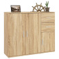 Buffet Chêne sonoma 91x29,5x75 cm Bois d ingénierie