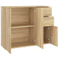 Buffet Chêne sonoma 91x29,5x75 cm Bois d ingénierie