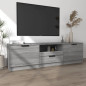 Meuble TV Sonoma gris 140x35x40 cm Bois d ingénierie