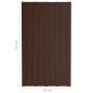 Panneaux de toiture 12 pcs Acier galvanisé Marron 80x45 cm