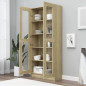 Armoire vitrine Chêne sonoma 82,5x30,5x185,5 cm Bois ingénierie