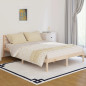 Cadre de lit sans matelas bois massif de pin 140x200 cm