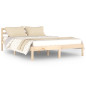 Cadre de lit sans matelas bois massif de pin 140x200 cm