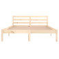 Cadre de lit sans matelas bois massif de pin 140x200 cm