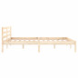 Cadre de lit sans matelas bois massif de pin 140x200 cm