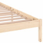 Cadre de lit sans matelas bois massif de pin 140x200 cm