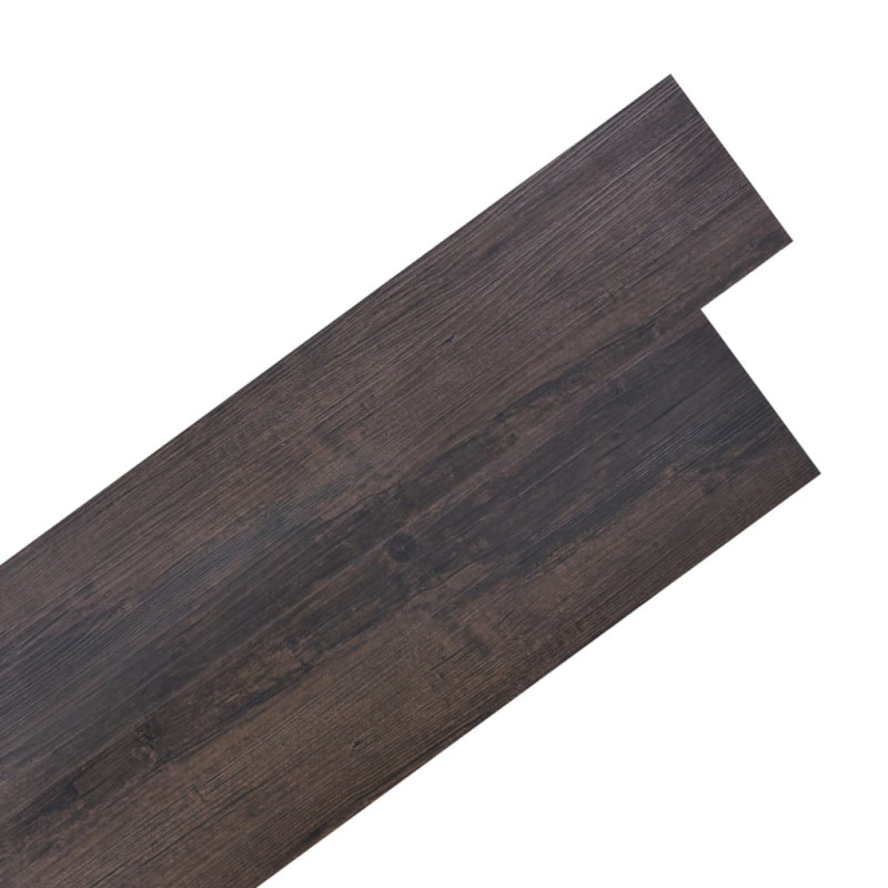 Dalles de plancher PVC autoadhésif 5,02 m² 2 mm marron foncé