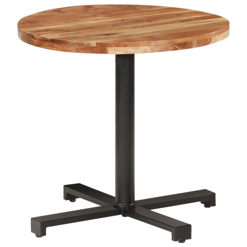 Table de bistro Ronde Ø80x75 cm Bois d acacia massif