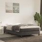 Cadre de lit sans matelas gris foncé 120x200 cm velours