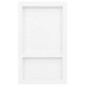 Niche de douche avec 2 compartiments Blanc brillant 41x69x9 cm