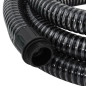 Tuyau d aspiration avec raccords en laiton noir 1,1" 10 m PVC