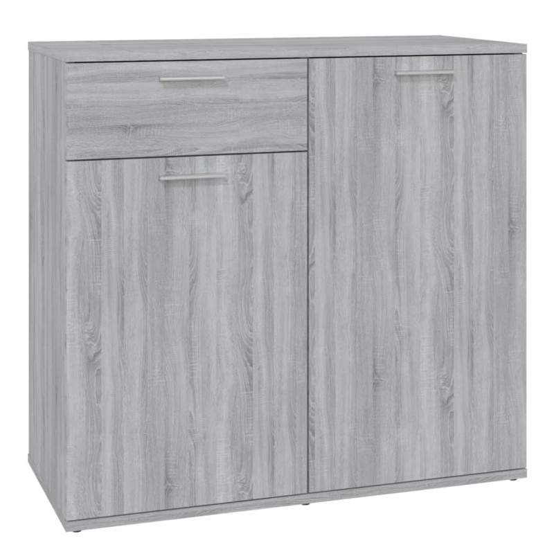 Buffet Sonoma gris 80x36x75 cm Bois d ingénierie