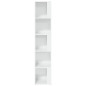 Armoire d angle Blanc brillant 33x33x164,5 cm Bois d ingénierie